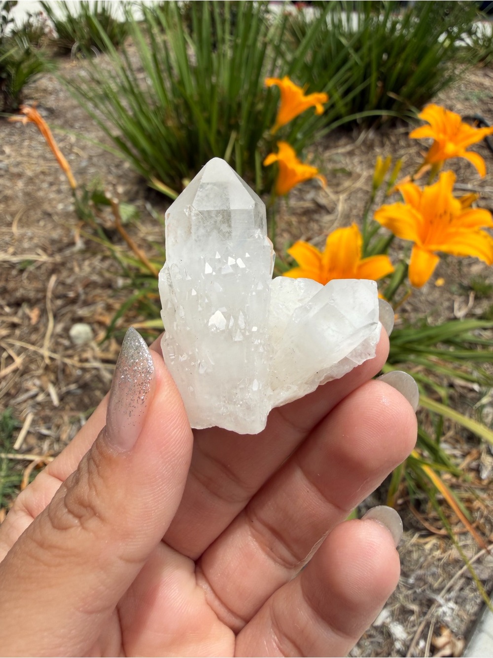Natural Madagascar Pineapple Quartz Cluster | Raw Candle Quartz Specimen,A610